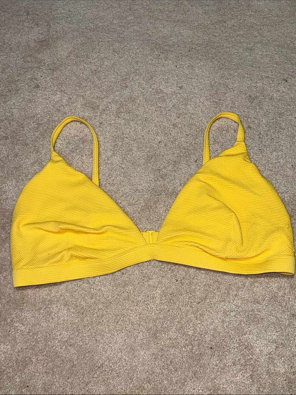 Old Navy Bright Yellow Triangle Swimsuit Top